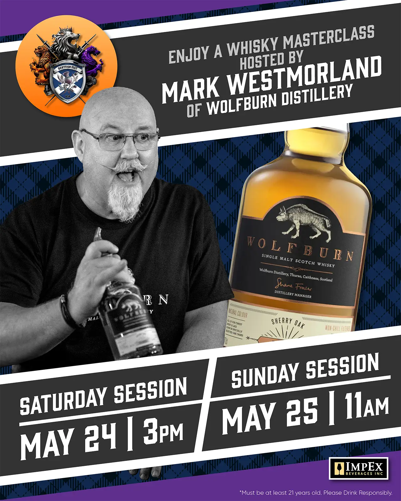 Scottish Fest - Whisky Masterclass Sessions -Costa Mesa California