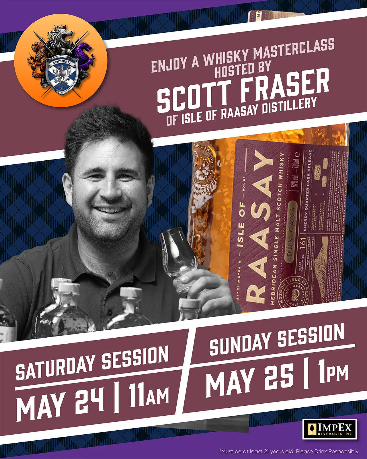 Scottish Fest - Whisky Masterclass Sessions -Costa Mesa California