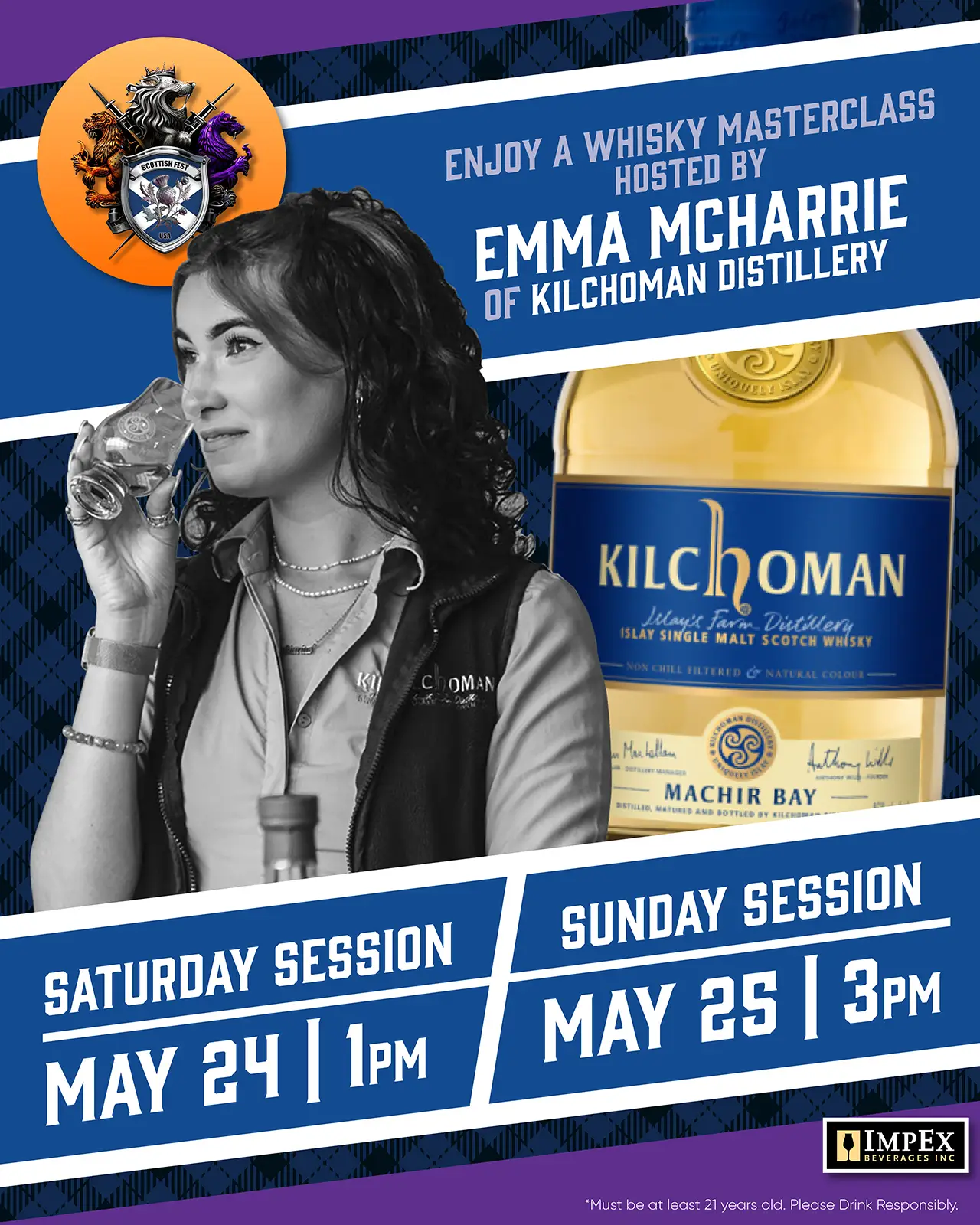 Scottish Fest - Whisky Masterclass Sessions -Costa Mesa California